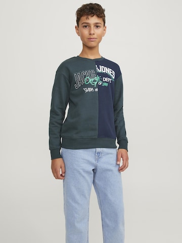 Jack & Jones Junior Sweatshirt in Groen: voorkant