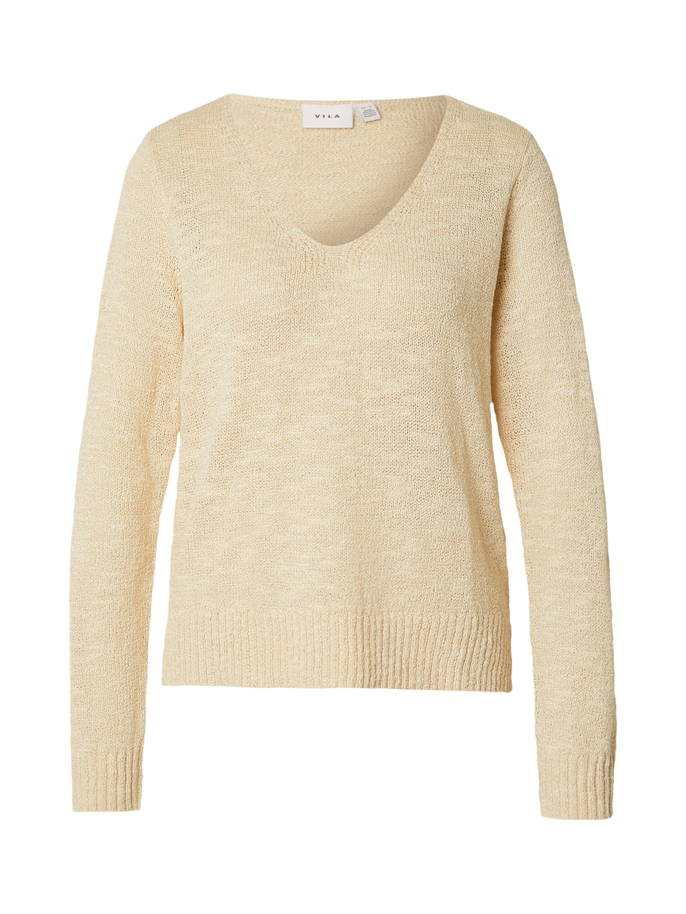 VILA Pullover 'VIPOCA' in Beige: Vorderseite