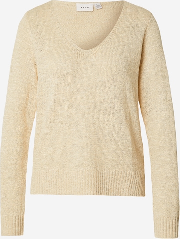 VILA Pullover 'VIPOCA' in Beige: Vorderseite
