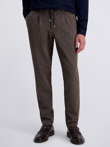 Regular Pantalon chino PIERRE CARDIN en marron : devant