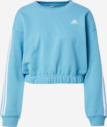 ADIDAS SPORTSWEAR Sport sweatshirt 'Essentials' i blå: framsida