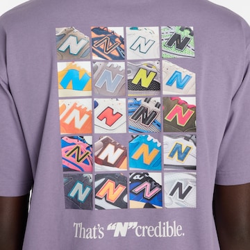 T-Shirt 'N Collage' new balance en violet