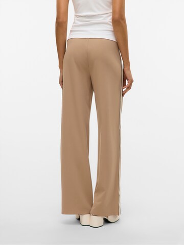 VERO MODA Wide leg Trousers 'VMBerlin' in Beige