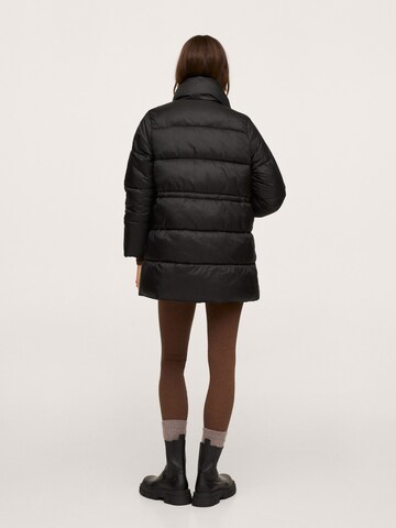 MANGO Winter Jacket in Black