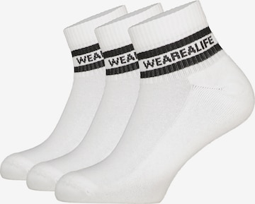 alife & kickin Socken 'RikaAK' in Weiß: Vorderseite