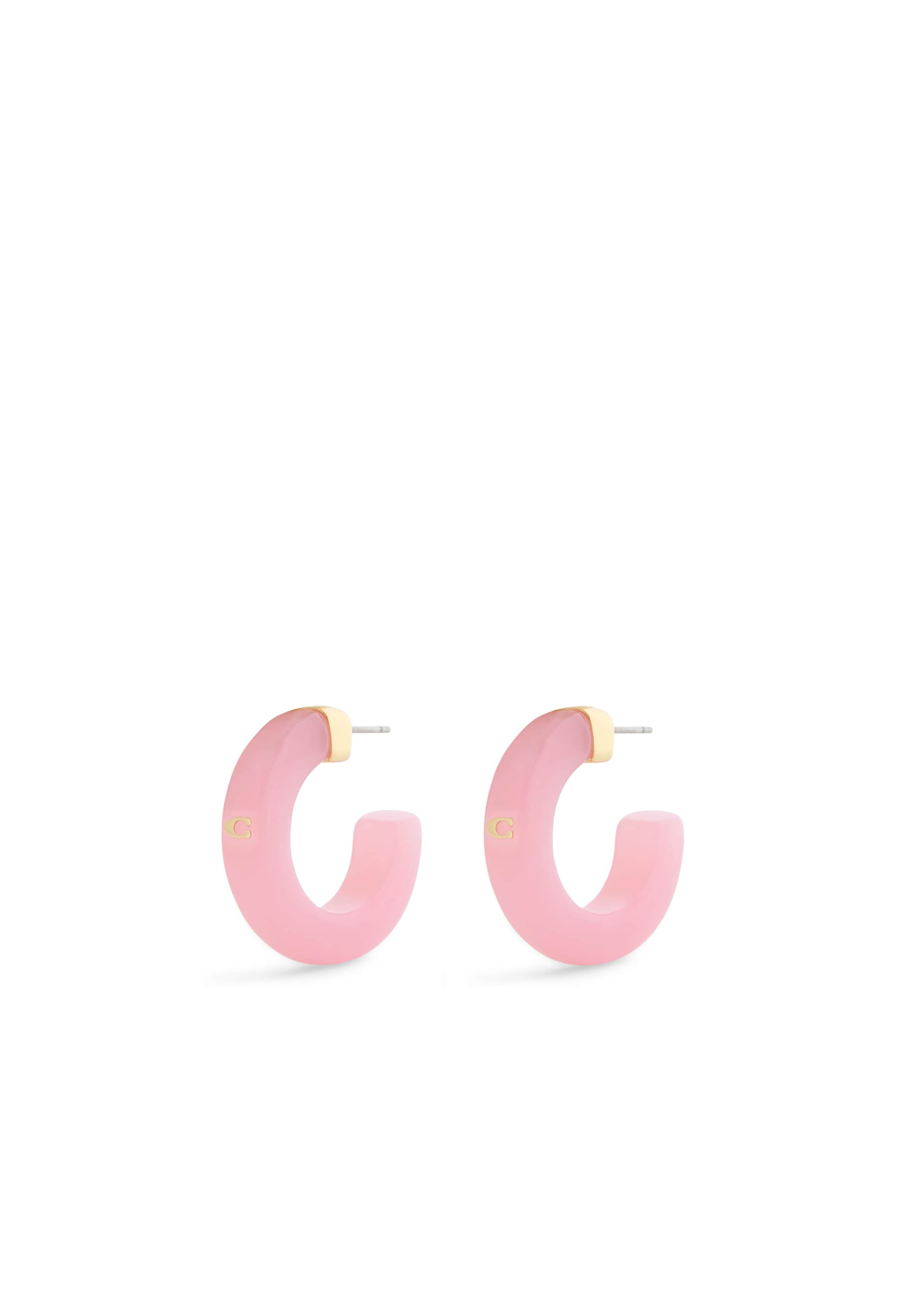 Boucles d'oreilles 'Signature C' COACH en rose