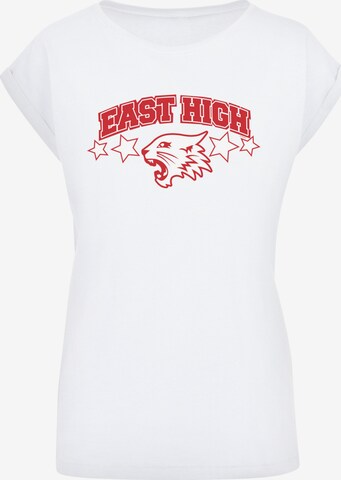 T-shirt 'Disney High School Musical Wildcat Stars' F4NT4STIC en blanc : devant