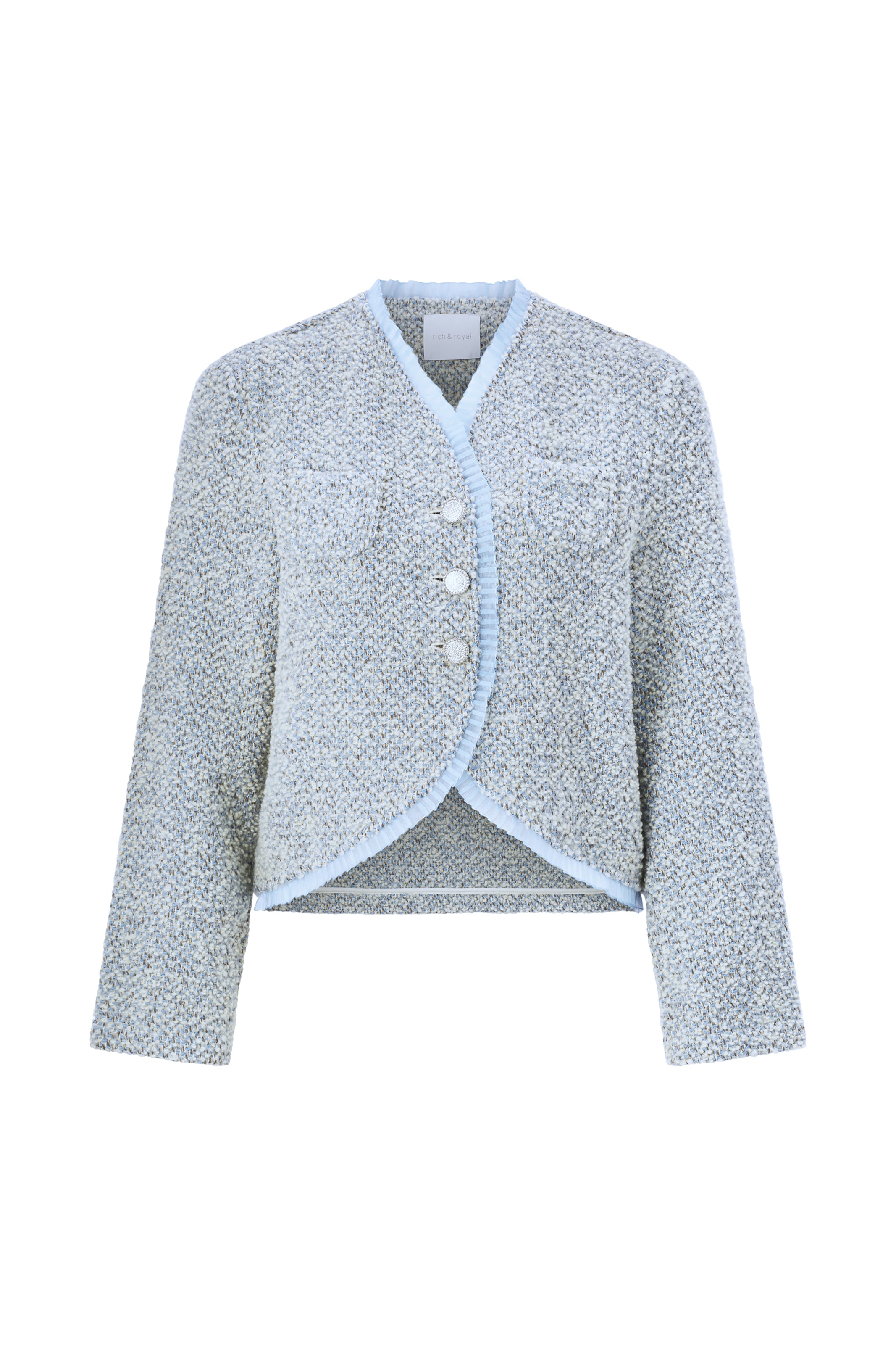 Rich & Royal Strickjacke in Blau: Vorderseite