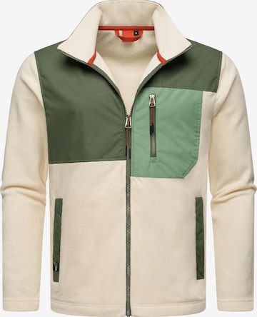 Ragwear Fleece jas in Beige: voorkant