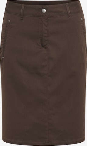 Kaffe Skirt 'Lea' in Brown: front