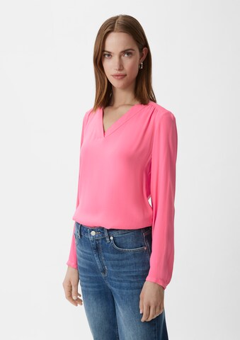 Chemisier comma casual identity en rose : devant