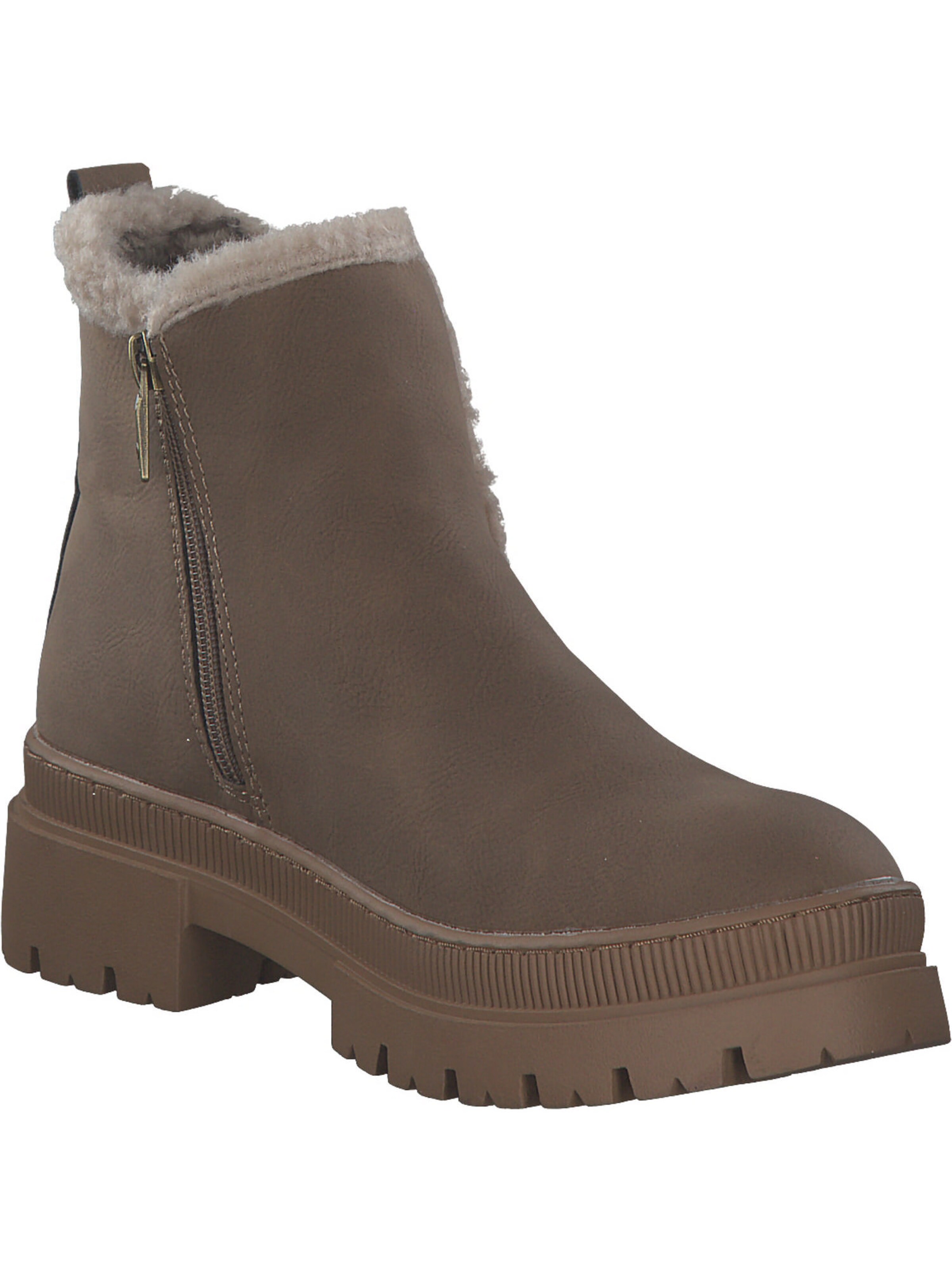 TOM TAILOR Ankle Boots in Brown