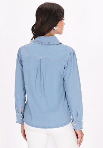 faina - Blusa 'Fashion Look' en azul