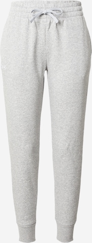 Effilé Pantalon de sport 'Rival' UNDER ARMOUR en gris : devant