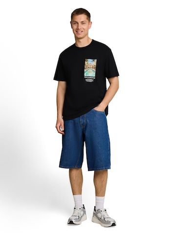 TOM TAILOR DENIM Μπλουζάκι σε μαύρο