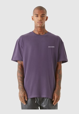 9N1M SENSE Shirt 'Local Flower Shop' in Purple: front