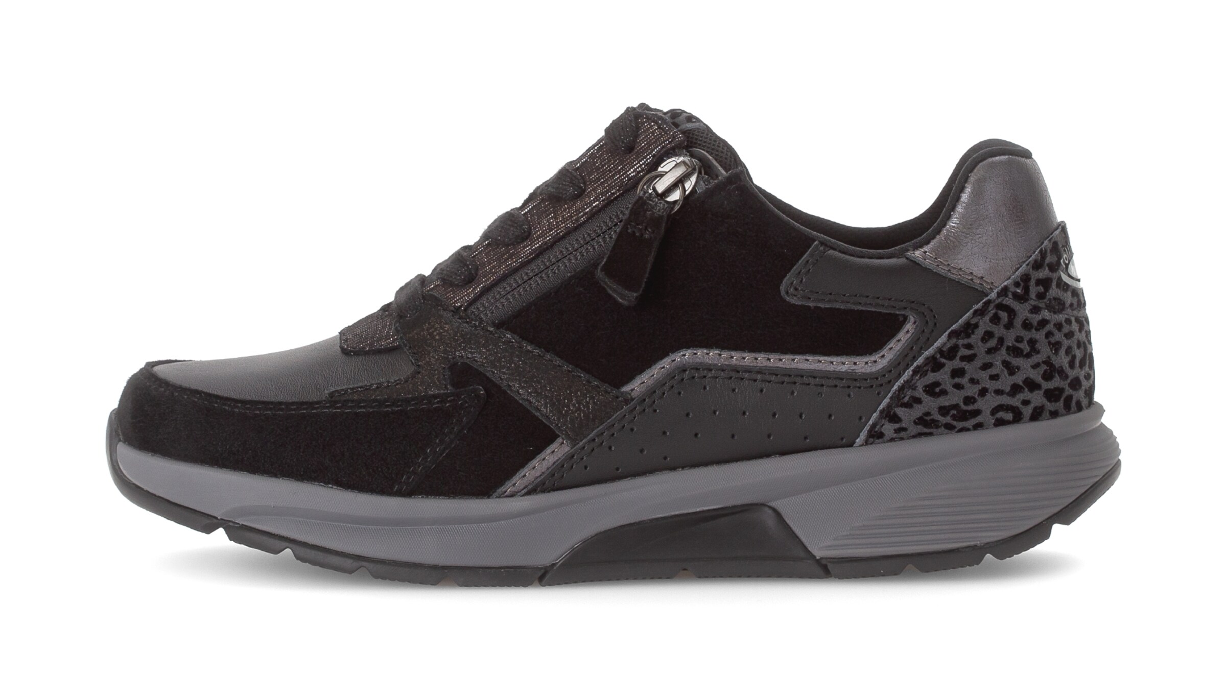 Gabor Rollingsoft Lace-Up Shoes in Black