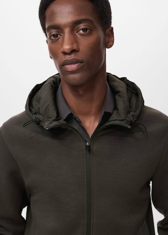 MANGO MAN Zip-Up Hoodie 'Barryh' in Brown