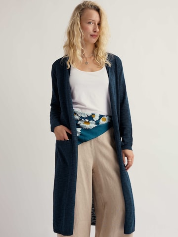 Seasalt Cornwall Gebreid vest 'Apple Rose' in Blauw: voorkant