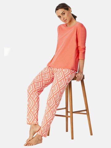SCHIESSER Pyjama ' Modern Nightwear ' in Oranje