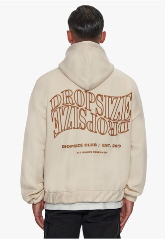 Dropsize Zip-Up Hoodie in Beige