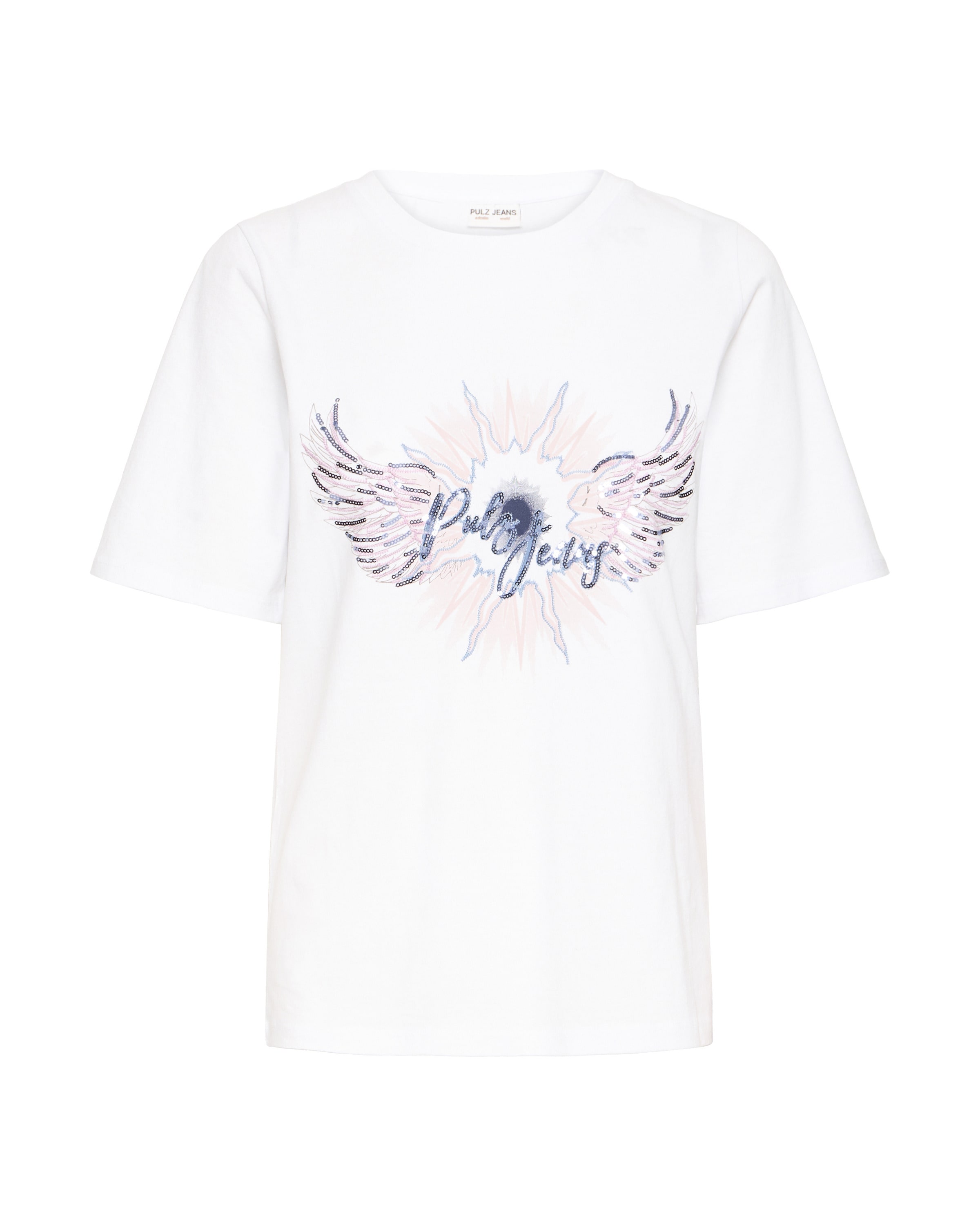 T-shirt ' PZBETHANY ' Pulz en blanc : devant
