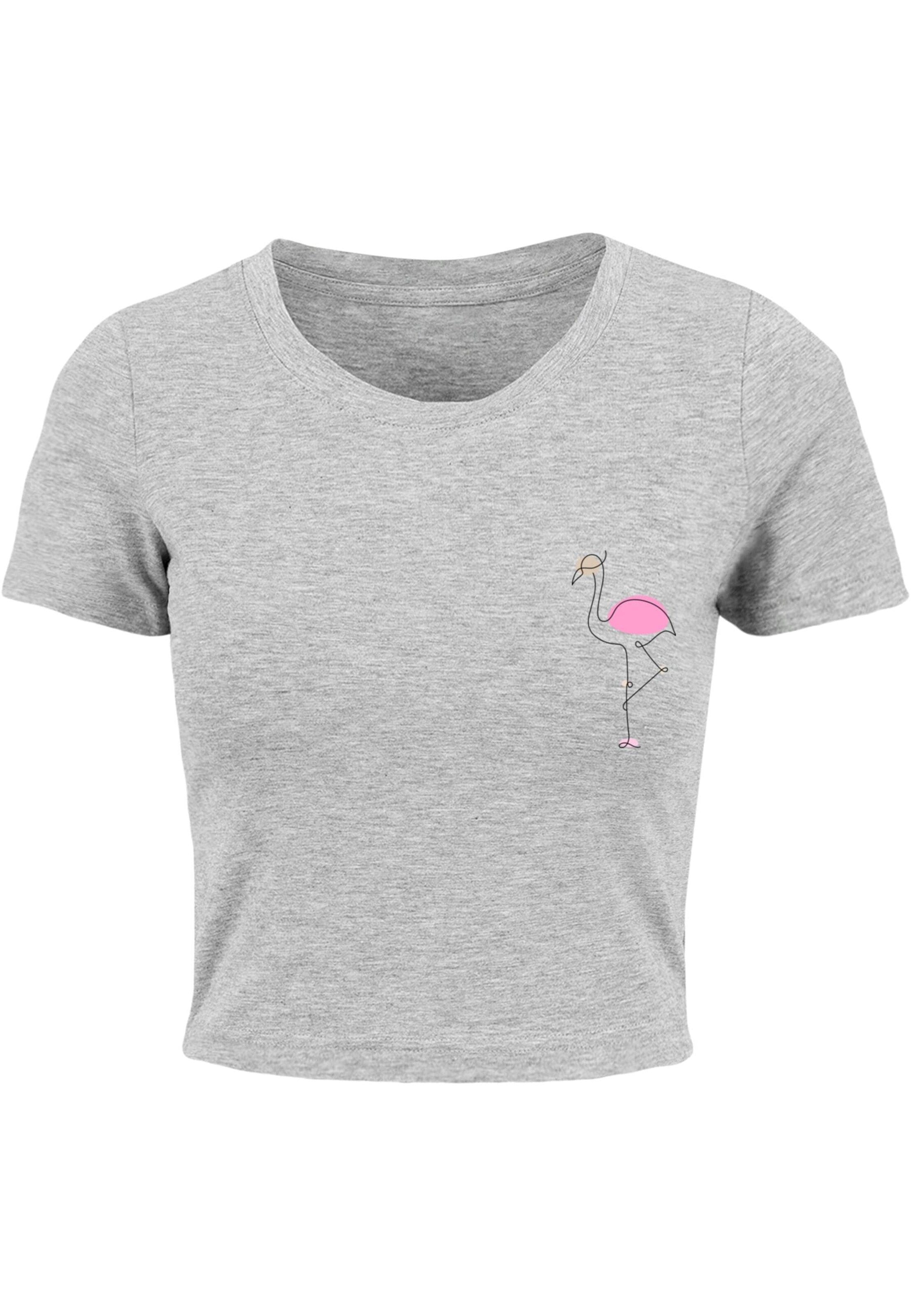 Merchcode Shirt 'Flamingo' in Grey: front