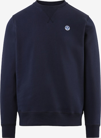 North Sails Sweatshirt Sweatshirt with chest logo in Blau: predná strana