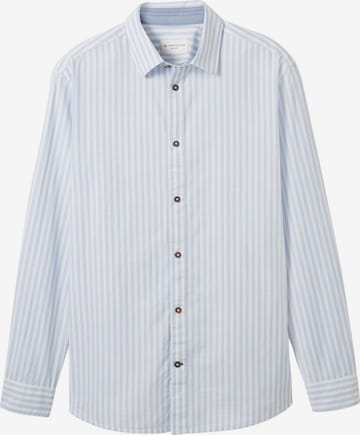 TOM TAILOR Comfort fit Button Up Shirt in Blue: front