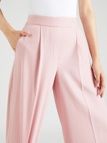 Marks & Spencer Wide leg Pleat-front trousers in Pink