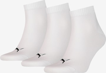 PUMA Ankle Socks in White: front