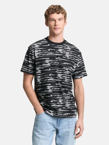 TOM TAILOR DENIM T-Shirt in Schwarz: Vorderseite