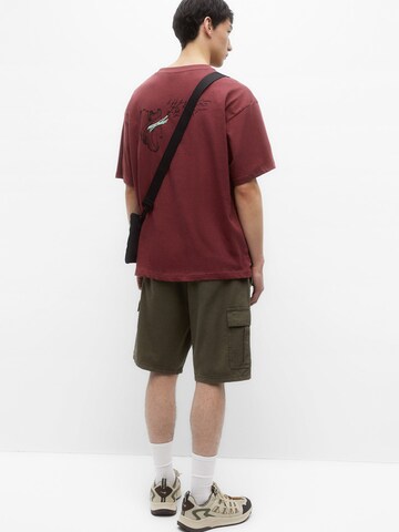 Pull&Bear Regular Shorts in Grün