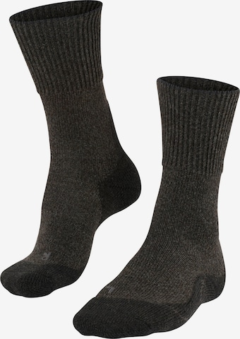 FALKE Athletic Socks 'TK1 Adventure Wool' in Black: front