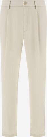 Boggi Milano Pleat-front trousers in Beige: front