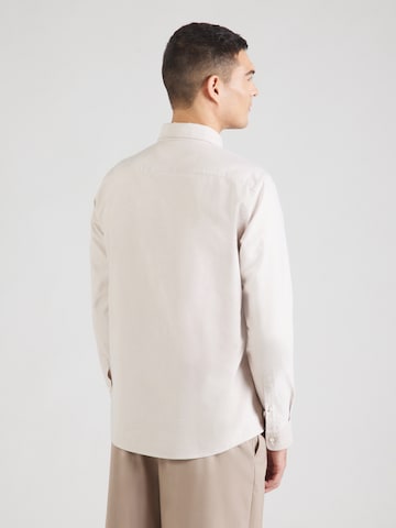 BOSS Slim fit Skjorta 'ROAN' i beige