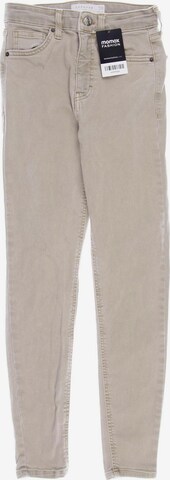 TOPSHOP Jeans in 26 in Beige: front