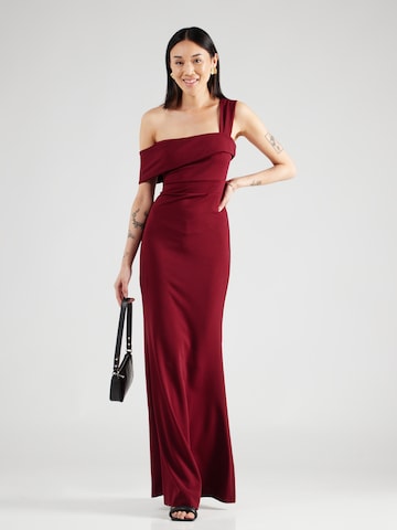 WAL G. فستان سهرة 'TESSA' بلون أحمر