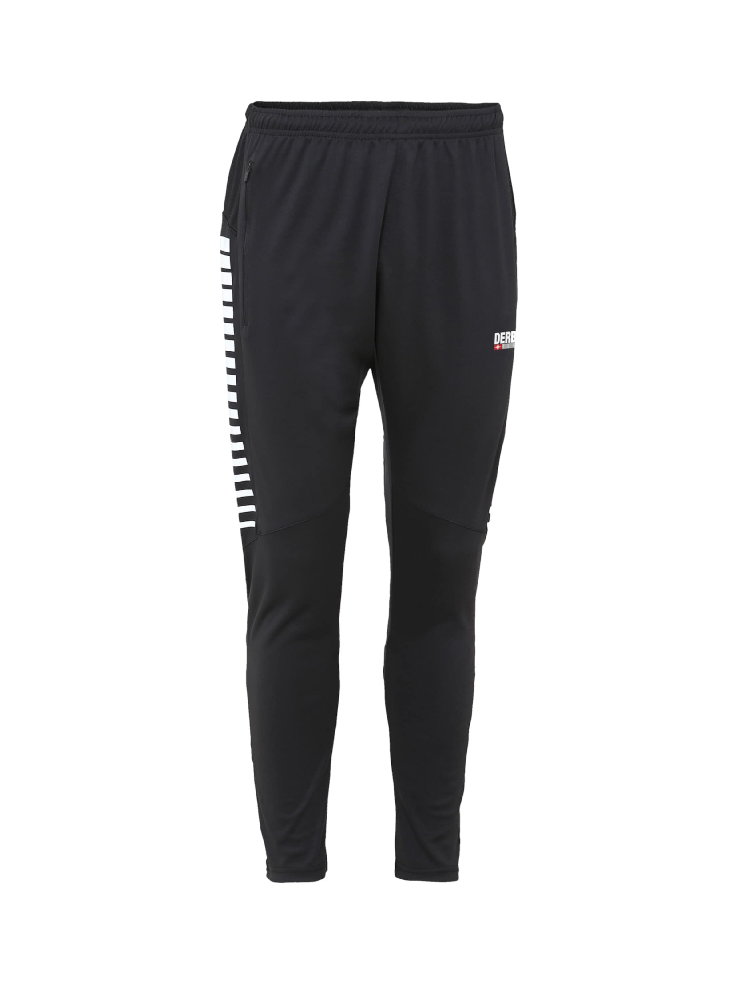 Slimfit Pantaloni sport de la DERBYSTAR pe negru: față