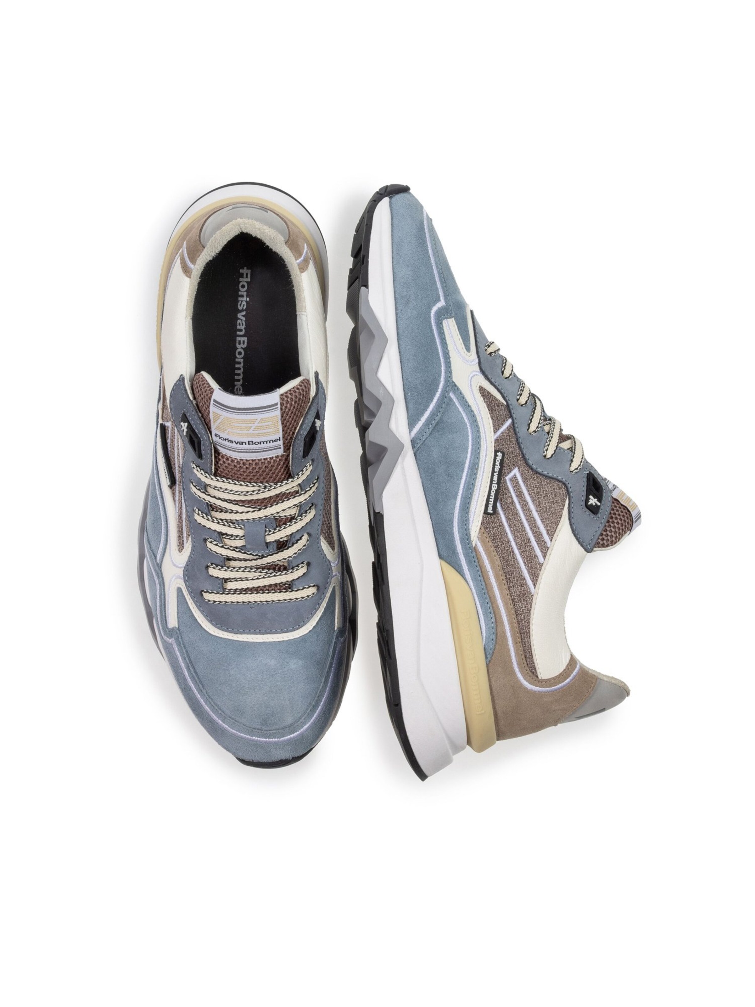 Floris van Bommel Sneakers laag 'Zager 03' in Blauw