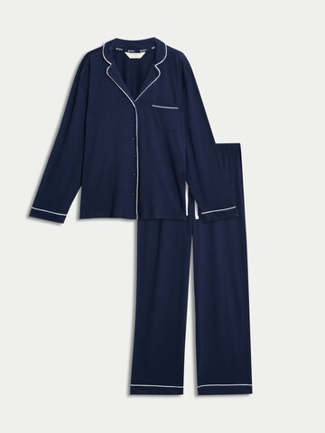 Marks & Spencer Pyjama in Blau