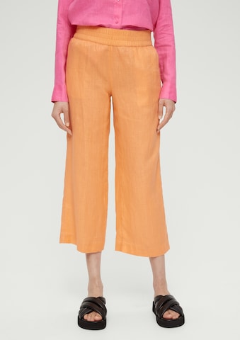 s.Oliver Широка кройка Панталон в оранжево: отпред