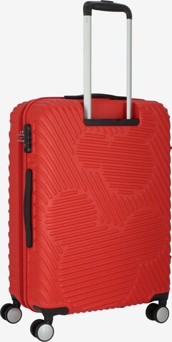 American Tourister Trolley 'Mickey Clouds' in Rot