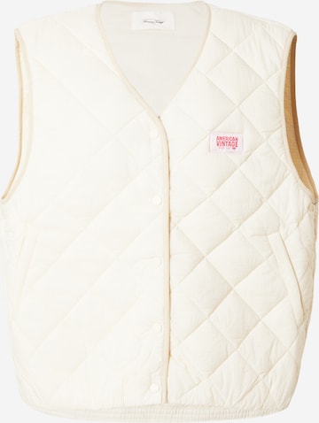 Gilet 'YUPIBAM' AMERICAN VINTAGE en beige : devant