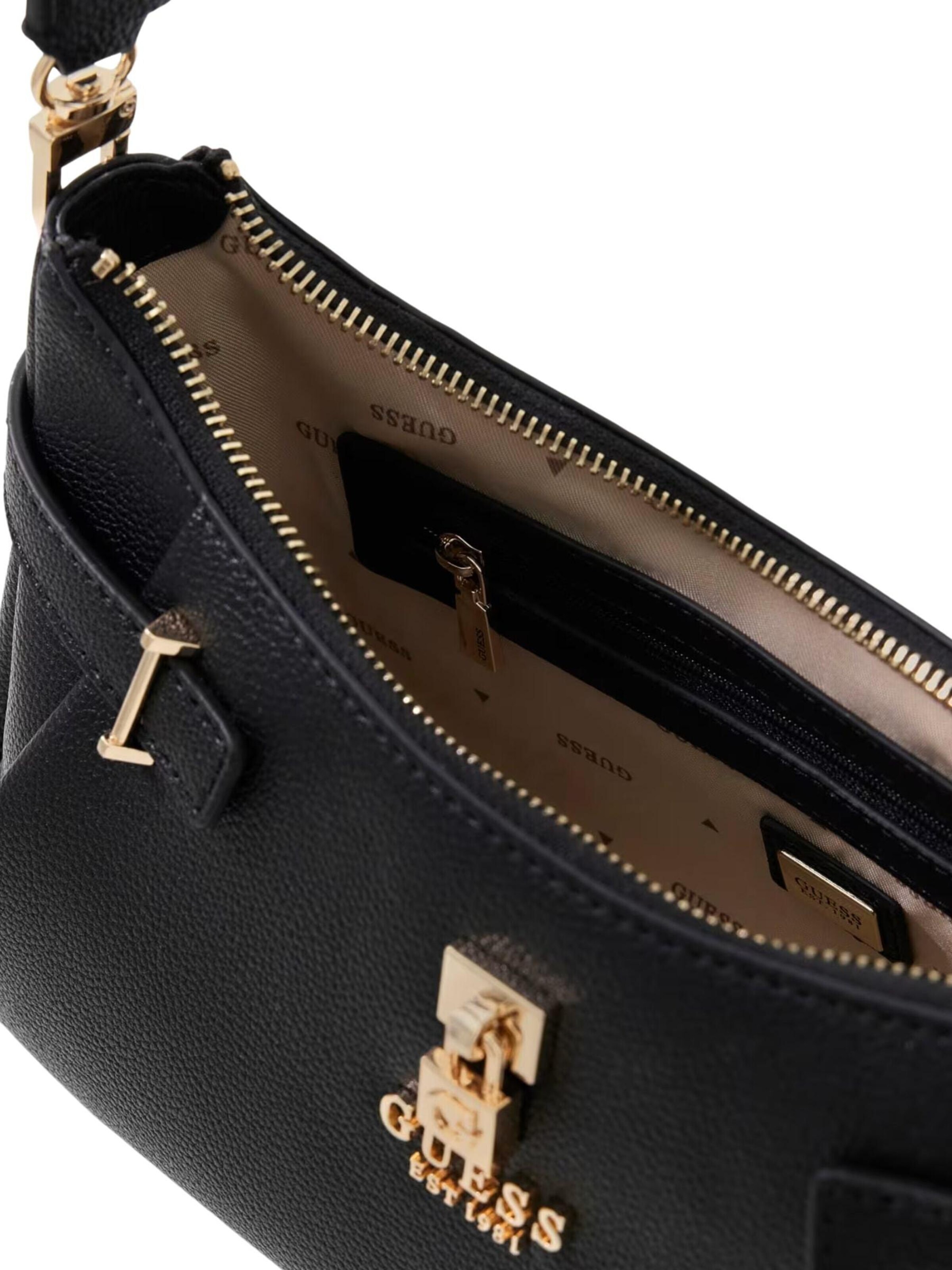 GUESS Taška přes rameno 'Guess Sac Bandoulière Noelle Girlfriend Sa Black' – černá