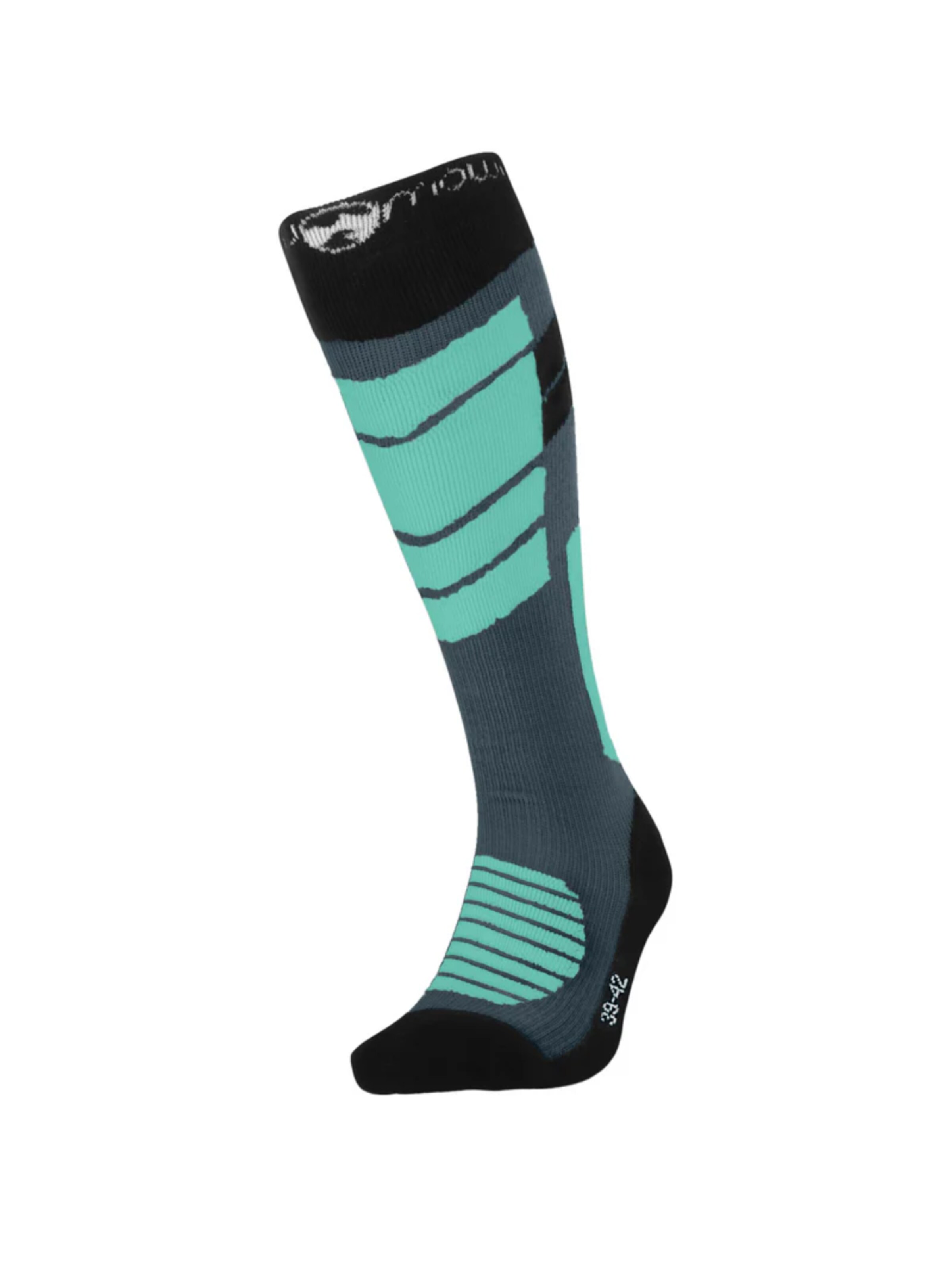 Mowmow Sportsokken 'MowMow Ski Socks - Silver Ions - Antibacterial - Men - Women - Size 39-42 - Gray' in Blauw: voorkant