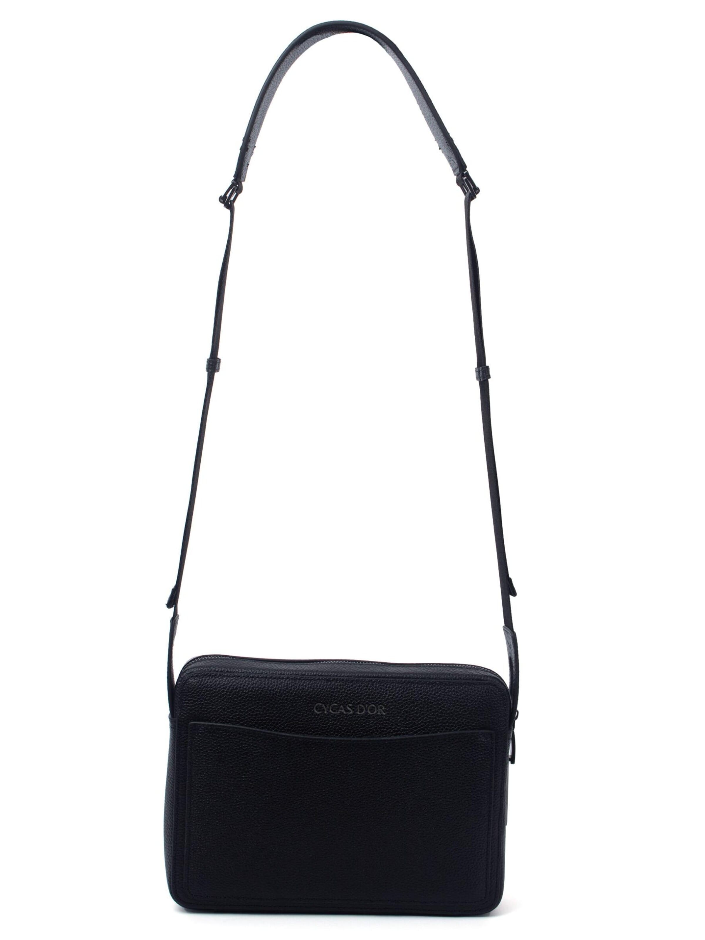 CYCAS D'OR Shoulder Bag 'LEVANZO FINGERPRINT RECOGNITION' in Black