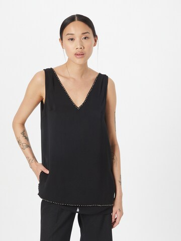 Wallis Top in Black: front