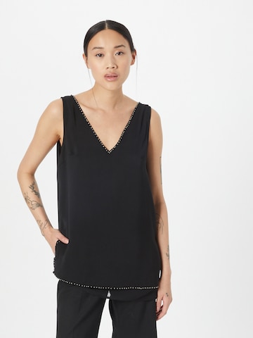 Wallis Top in Zwart: voorkant