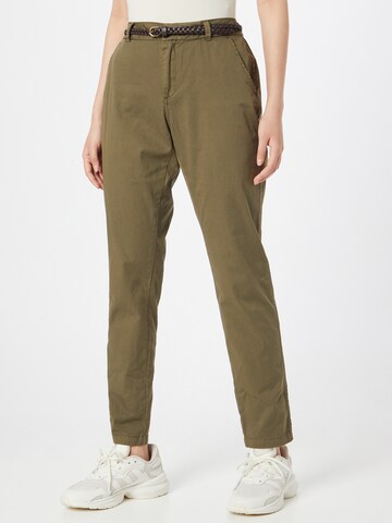 Coupe slim Pantalon VERO MODA en vert : devant